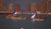 Ada bendera Argentina, Prancis, Kroasia, dan Maroko.  