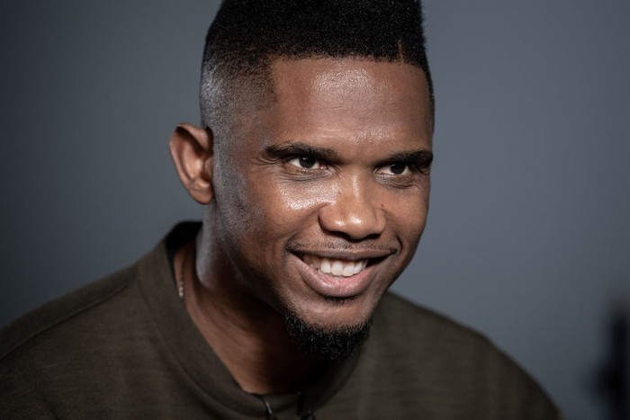 Former Cameroonian forward Samuel Etoo poses during a photo session on October 24, 2019 in Paris. (Photo by BERTRAND GUAY / AFP) (Photo by BERTRAND GUAY/AFP via Getty Images)