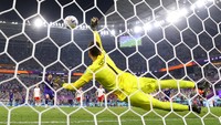Lionel Messi sudah mencetak gol atau bikin assist dalam 13 pertandingan berbeda di Piala Dunia. Tidak ada pemain yang punya catatan lebih baik daripada Messi sejak Piala Dunia 1966 (sama dengan Ronaldo). (Richard Heathcote/Getty Images)  