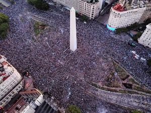 Argentina ke Final Piala Dunia, Buenos Aires Jadi Lautan Manusia Argentina ke Final Piala Dunia, Buenos Aires Jadi Lautan Manusia