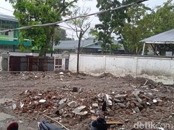 Gedung Kejari Medan yang Roboh Sudah Rata dengan Tanah