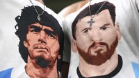 Final Piala Dunia 2022 sudah digadang-gadang menjadi panggung Messi, yang diharapkan bisa membawa Argentina juara Piala Dunia seperti halnya Maradona. Foto: Getty Images/Alex Grimm