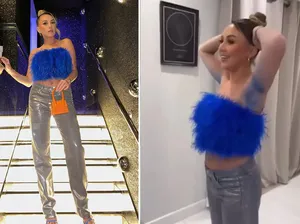 Pakai Kemben Ngejreng ke Acara Holiday Dinner, Ketek Wanita Ini Jadi Biru