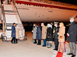 Jokowi dan Istri Serta Rombongan Tiba di Brussel
