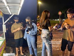 Kaesang-Erina yang Santai Jajan dan Makan Warung Kaki Lima