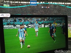 Tarian Julian Alvarez-Lionel Messi di Lusail