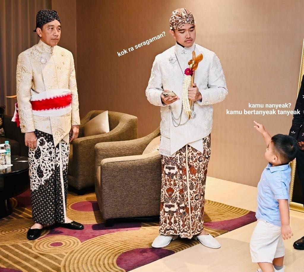 Meme Kocak Kaesang vs Al Nahyan dari Kiriman Netizen