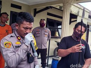 Ngeri! Pria Suka Buat Onar di Sukabumi Punya Tongsis Bermata Pisau
