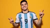 Sementara itu Alvarez sendiri dibesarkan di akademi Atletico Calchin Argentina pada 2014-2016 kemudian pindah ke akademi River Plate 2016-2018. (David Ramos - FIFA/Getty Images)  