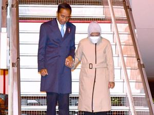 Mendarat di Brussels, Jokowi dan Iriana Disambut Suhu Minus 1 Derajat