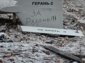 Ada Pesan Tertulis di Drone Rusia yang Gempur Ibu Kota Ukraina