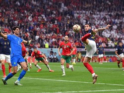 Prancis Unggul 1-0 atas Maroko di Babak Pertama