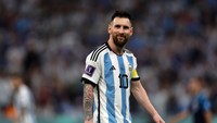i Piala Dunia 2022, Messi bawa Argentina ke partai puncak alias ke laga final. Lawannya Prancis, pada Minggu (18/12) malam WIB (Getty Images)