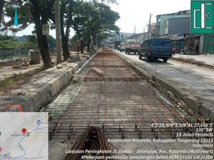 Progres Perbaikan Jl Perancis Kabupaten Tangerang Capai 12%