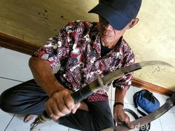 Penampakan Samurai Selendang Milik Warga Sukabumi