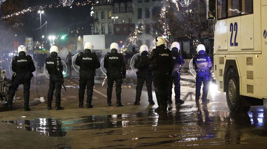 Pendukung Maroko Bentrok dengan Polisi di Brussel