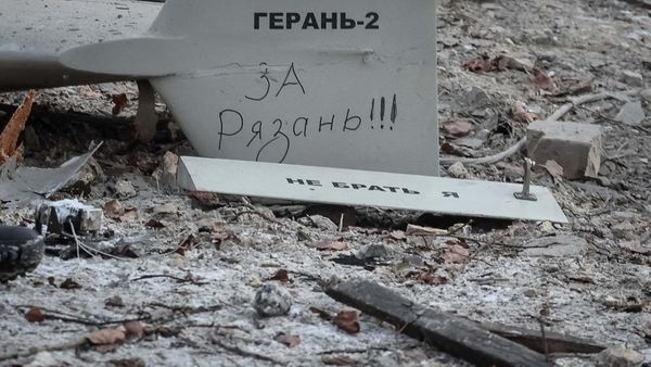 Pesan Untuk Ryazan Nempel di Drone Rusia