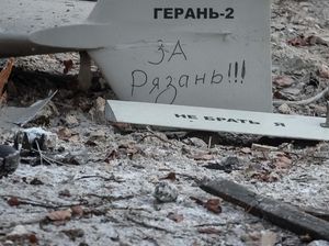 Pesan Untuk Ryazan Nempel di Drone Rusia