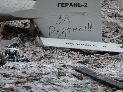 Pesan Untuk Ryazan Nempel di Drone Rusia