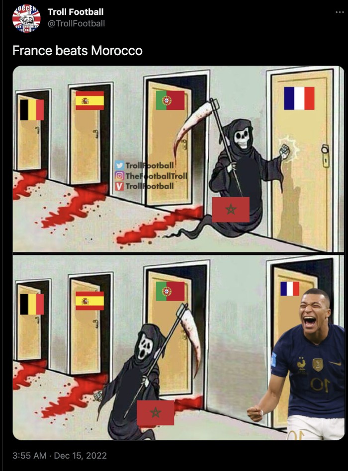 Prancis vs Maroko