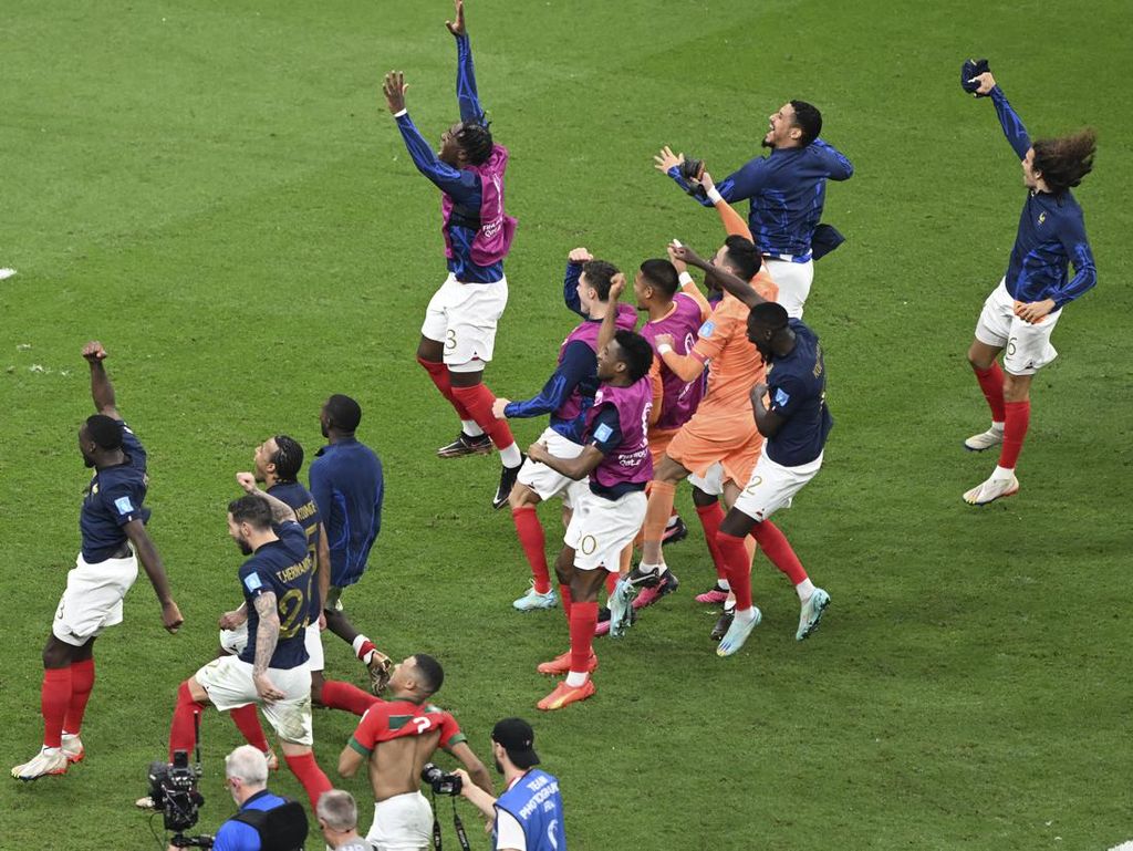 Hasil Piala Dunia 2022: Kalahkan Maroko, Prancis Bertemu Argentina di Final