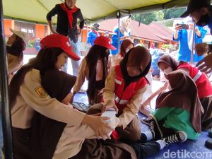 Kala Siswa SD di Lembang Antusias Ikuti Simulasi Gempa