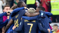 Maroko kalah 0-2 dari Prancis di semifinal Piala Dunia 2022. Foto: Getty Images/Jean Catuffe