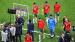 Tangis Pemain dan Pendukung Maroko di Al-Bayt Stadium