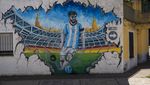Wajah Messi Hiasi Sudut-sudut Argentina