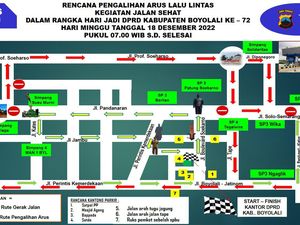 Ada Jalan Sehat di Boyolali Minggu Pagi, Cek Pengalihan Lalu Lintasnya Ada Jalan Sehat di Boyolali Minggu Pagi, Cek Pengalihan Lalu Lintasnya