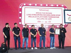 Telkomsel Raih MURI Gelar Live Shopping 30 Jam Nonstop