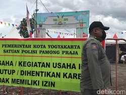 Tugu Jogja Expo Ditutup Paksa Petugas Gabungan Gegara Tak Berizin