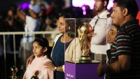 Trofi ini yang akan direbutkan Argentina dan Prancis di laga final Piala Dunia 2022.  