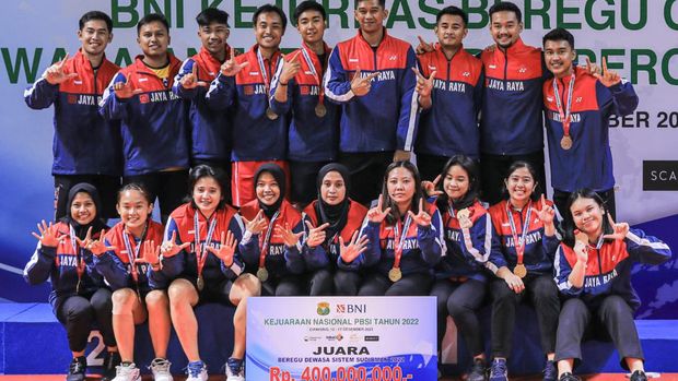 Jaya Raya juara BNI Kejurnas Beregu Dewasa Antarklub PBSI 2022