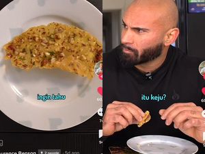 Bule Pertama Kali Cicip Rempeyek, Sebut Rasanya Mirip Makanan Barat Ini