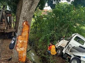 2 Korban Kecelakaan Pikap Nyebur Sawah di Jembrana Meninggal Dunia