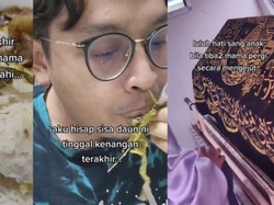 Viral Kisah Haru Pria Santap Masakan Terakhir Ibu yang Meninggal, Bikin Sedih