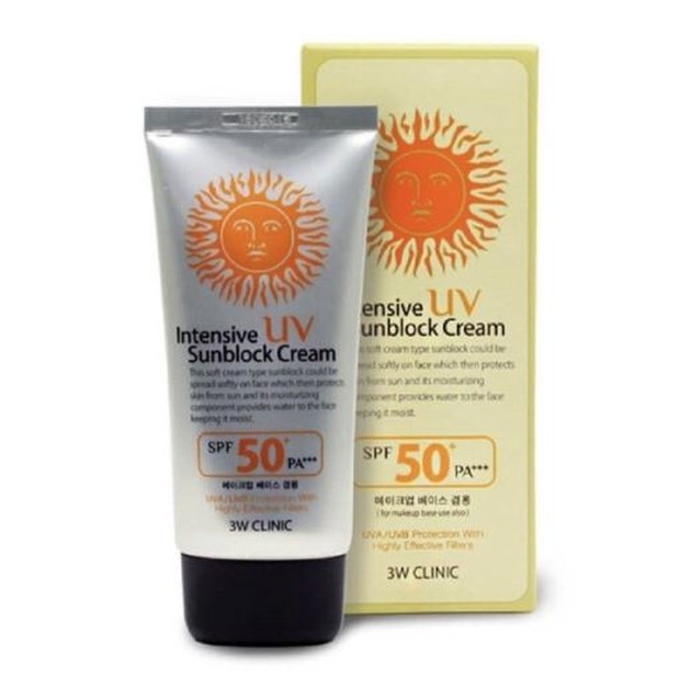 3W Clinic Intensive UV Sunblock Cream/ Foto: shopee.co.id 3W Clinic Intensive UV Sunblock Cream/ Foto: shopee.co.id
