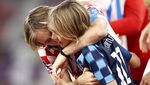 Momen Modric Ajak Anak Rayakan Kroasia Finis Ketiga Piala Dunia 2022