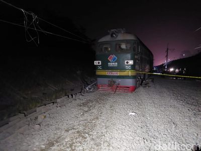 Potret Kereta Teknis KJCB yang Alami Kecelakaan di Bandung