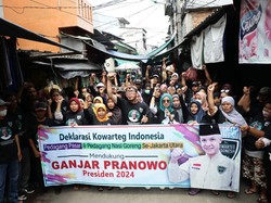 Komunitas Warteg-Pedagang Pasar Jakut Dukung Ganjar Jadi Presiden 2024