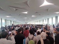 Suasana di Lusail Metro Station Jelang Final Piala Dunia 2022