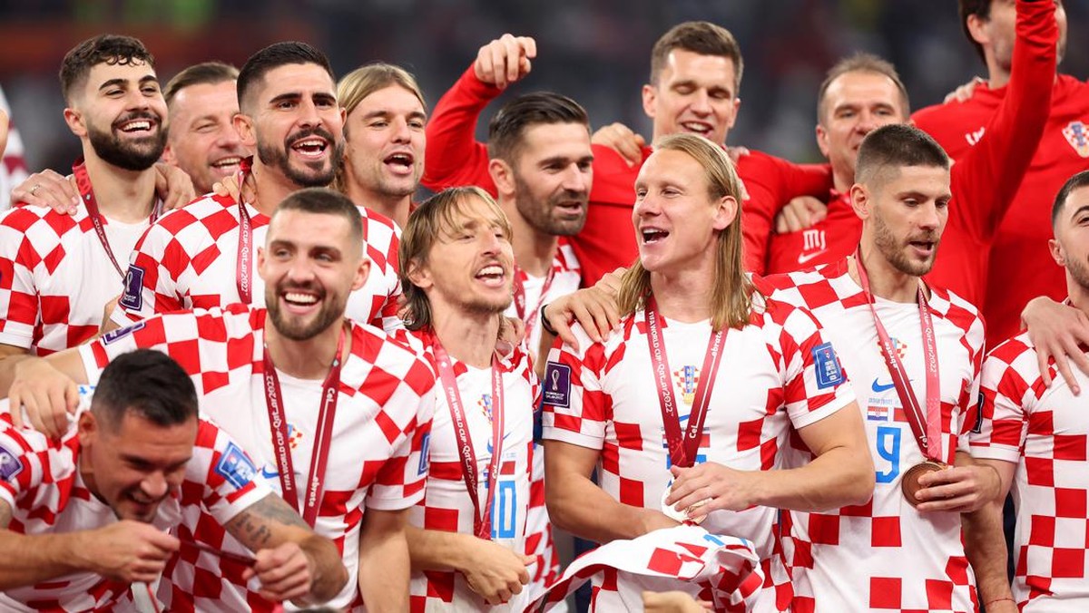 Timnas Kroasia raih medali perunggu Piala Dunia 2022. (Foto: Getty Images/Catherine Ivill)