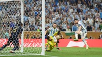 Final Piala Dunia 2022 digelar di Stadion Lusail, membuat Argentina kembali main di venue itu. Kali ini Prancis menjadi lawannya. Foto: FIFA via Getty Images/David Ramos - FIFA
