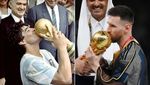 Mirip! Ini Momen-momen Maradona dan Messi dengan Trofi Piala Dunia