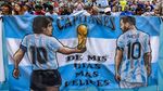 Mirip! Ini Momen-momen Maradona dan Messi dengan Trofi Piala Dunia