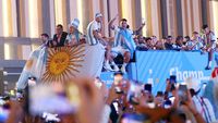 Potret Parade Kemenangan Argentina di Qatar