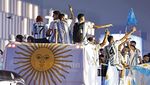 Potret Parade Kemenangan Argentina di Qatar
