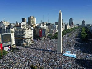 Penampakan Ibu Kota Argentina dari Udara Penuh Sesak Lautan Manusia Penampakan Ibu Kota Argentina dari Udara Penuh Sesak Lautan Manusia