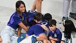 So Sweet, Messi Rayakan Juara Piala Dunia Bersama Istri dan Anak